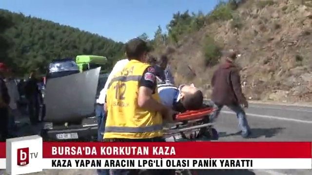 Bursa’da korkutan kaza