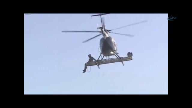 Bu da helikopterli martı kurtarma operasyonu