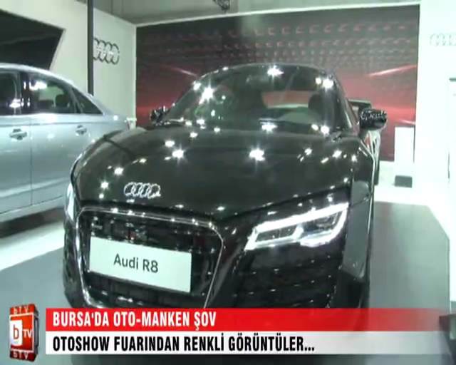 Bursa'da 'oto-manken' şov