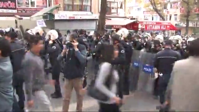 YÖK protestosunda arbede yaşandı
