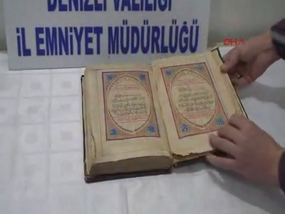 250 yıllık Kuran-ı Kerim ele geçirildi