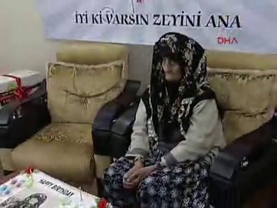 Zeyini nineye 120 yaş sürprizi