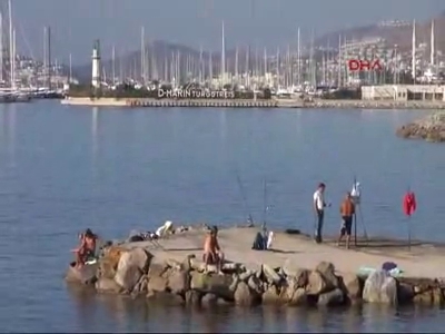 Bodrum'da sağanak sonrası güneş keyfi