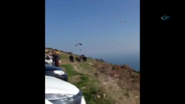 Paraşütçü hızını alamayınca