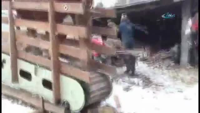 Beygir gücüyle çalışan testere