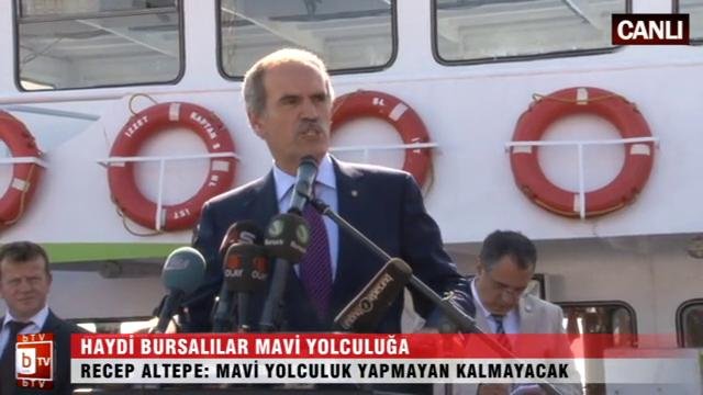 Haydi Bursalılar mavi yolculuğa