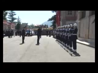 Bursa'da askeri lisede mezuniyet  töreni