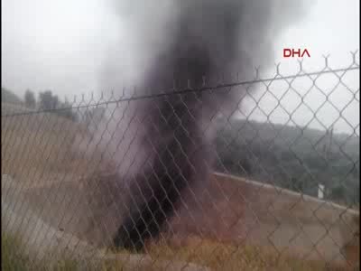 Bursa'da hızlı tren inşaatında yangın