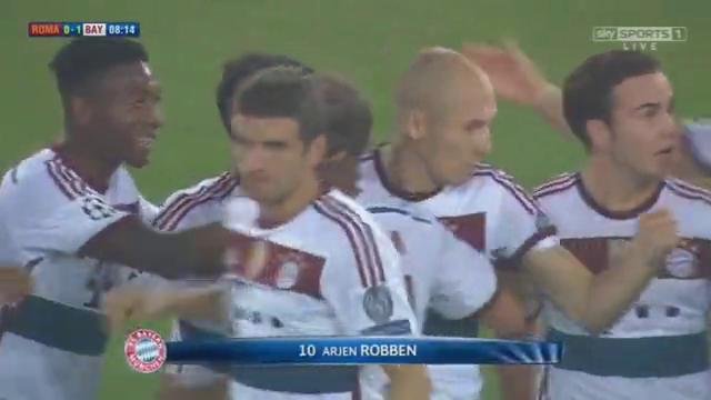 Roma: 1 Bayern Münih: 7 (Group E Şampiyonlar ligi maç özeti izle) 21.10.2014