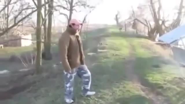 Buz tutmuş göle balıklama atladı