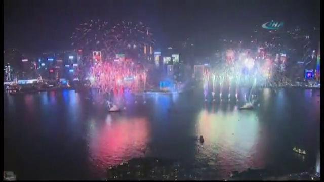 Hong Kong da yeni yıla merhaba dedi