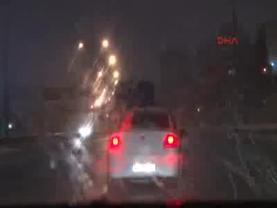 Kar yağışı gece boyunca sürdü