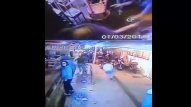 10 kişinin yaralandığı dehşet anları kamera !