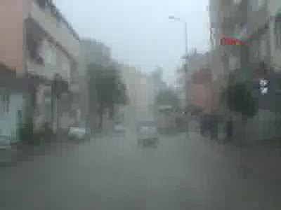 İnegöl'ü sel vurdu