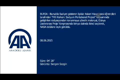 Bursa'nın gururu 'milli kalkan' ile NASA ödülünü aldı!