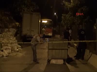 Belediye otobüsüne molotof kokteyli saldırı