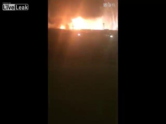 Çin'de korkunç patlama!