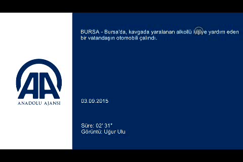 Bursa'da yaralıya yardım ederken otomobili çalındı