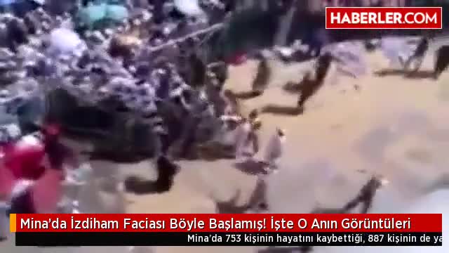 Hac'da izdiham böyle başlamış!
