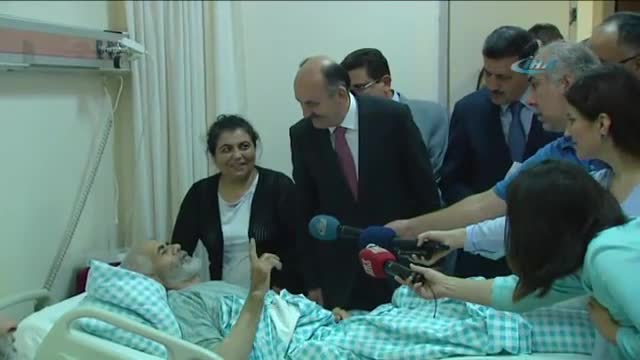 Yaralı hacıları ziyaret etti: Sağlık durumlarını anlattı