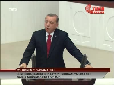 Cumhurbaşkanı Erdoğan Meclis'in açılış konuşmasını yaptı