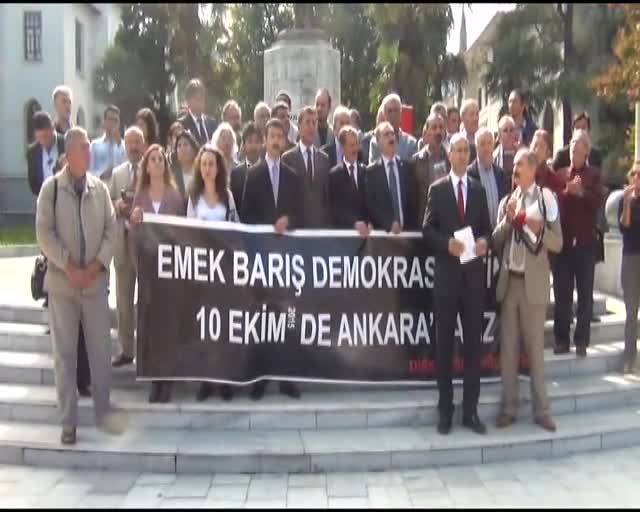Sendika ve meslek örgütleri 10 Ekim'de Ankara'da