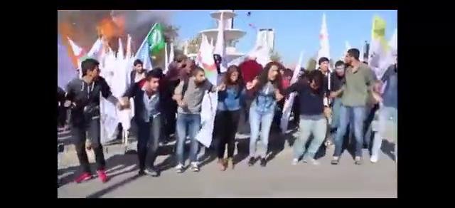 Ankara'da bombanın patlama anı kamerada!