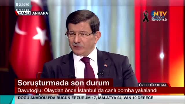 Davutoğlu saldırıya ilişkin açıklamada bulundu