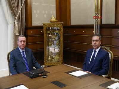 Cumhurbaşkanı Erdoğan, MİT Müşteşarı Fidan'ı kabul etti
