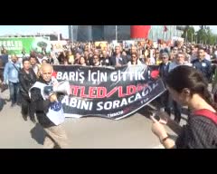 Ankara'daki patlamanın ardından grev yapan sendikalar Bursa'da yürüdü