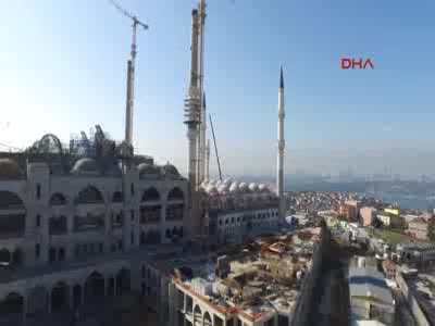 Çamlıca Cami inşaatında sona geliniyor