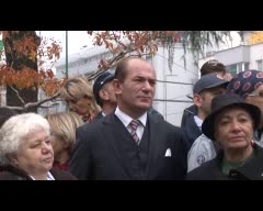 Atatürk'ü anma töreninde Ata'ya benzeyen oyuncuya yoğun ilgi