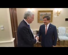 Davutoğlu, Fallon'u kabul etti