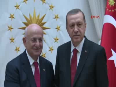 Cumhurbaşkanı Erdoğan, TBMM Başkanı Kahraman'ı kabul etti