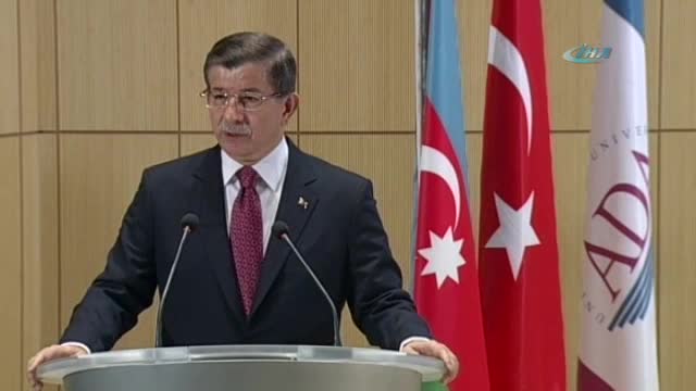 Davutoğlu Azerbaycan Diplomasi Akademisi'nde konuştu