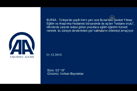 Bursa'da ders zili olmayan okul