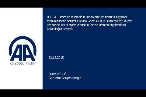 Avrupa'da 4 araçtan 1'inde Bursa enjektörü kullanılıyor