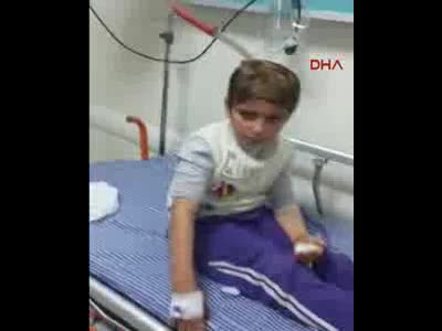 8 yaşındaki çocuğun başına ekmek bıçağı saplandı