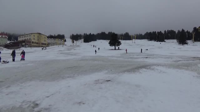 Lodos, Uludağ'ın karını eritti