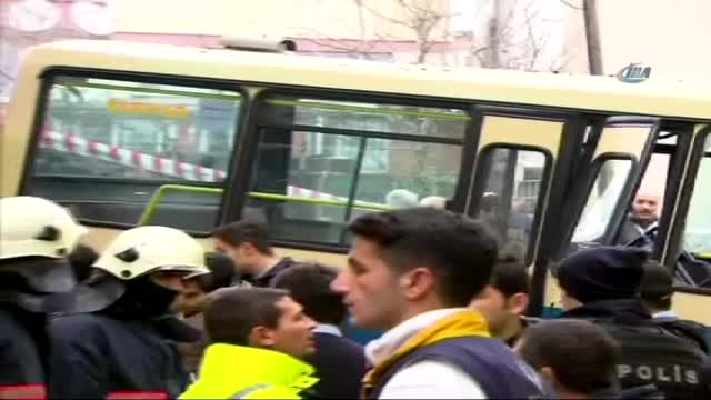 İstanbul'daki minibüs kazası kamerada