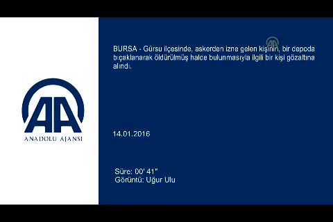 Bursa'daki asker cinayeti ile ilgili önemli gelişme!