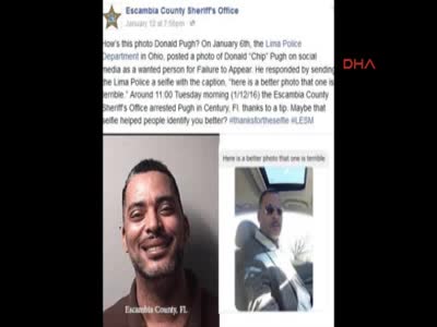 Polise selfie gönderen zanlı Florida'da yakalandı