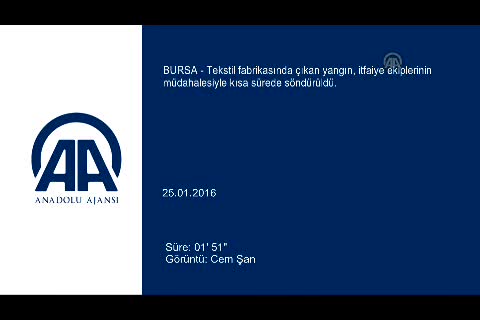 Bursa'da tekstil fabrikasında yangın! - 2