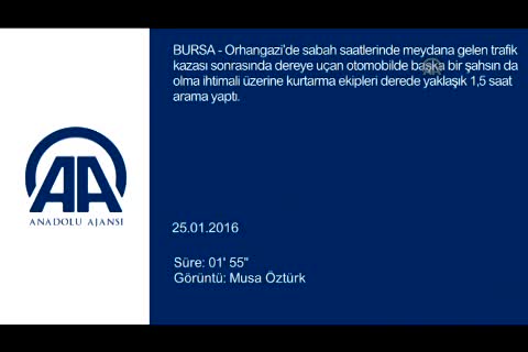 Bursa'da dalgıçlar ceset aradı