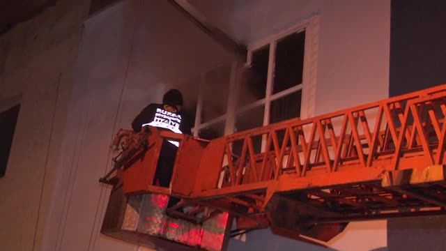 Bursa'da bir iplik fabrikasında yangın