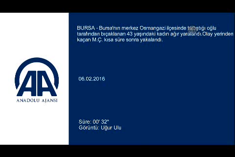 Bursa'da annesini 6 yerinden bıçaklamıştı yakalandı
