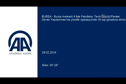 Bursa merkezli 4 ilde FETÖ/PDY operasyonu