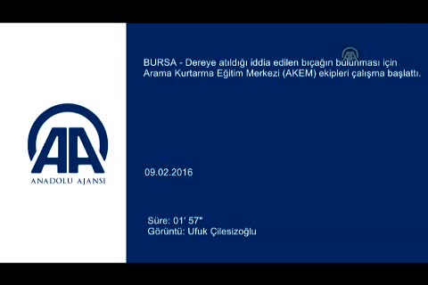 Bursa'da cinayet bıçağını balık adamlar aradı
