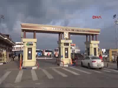Lodos Gökçeada'ya deniz ulaşımını aksattı