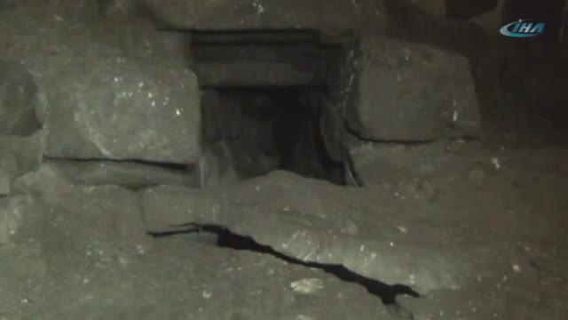 Sur'da teröristlerin kullandığı tünel görüntülendi